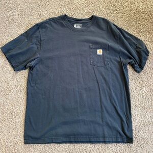 Carhartt Men's Dark Blue Short Sleeve Tee